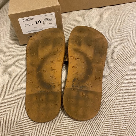 Beek Mockingbird slides tan snake print - Picture 4 of 7
